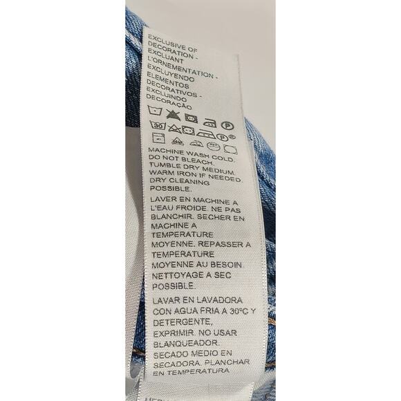 Levi's Women's Cotton Medium Wash Distressed High-Waisted Mom Jeans Size 24 - Picture 12 of 13